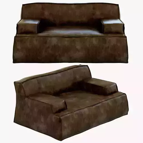 Baxter Damasco Love Seat