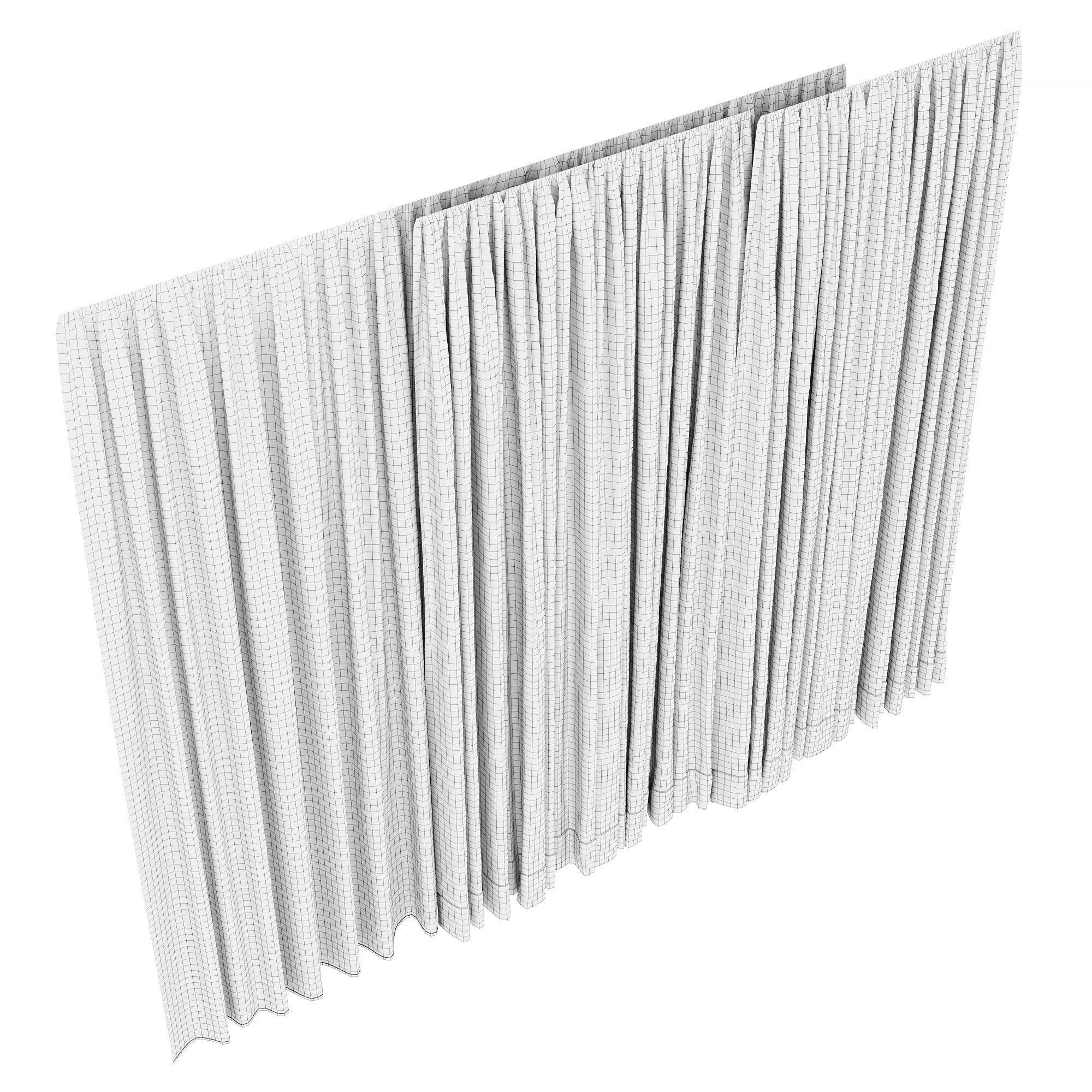 Curtain set 01 3D model_6