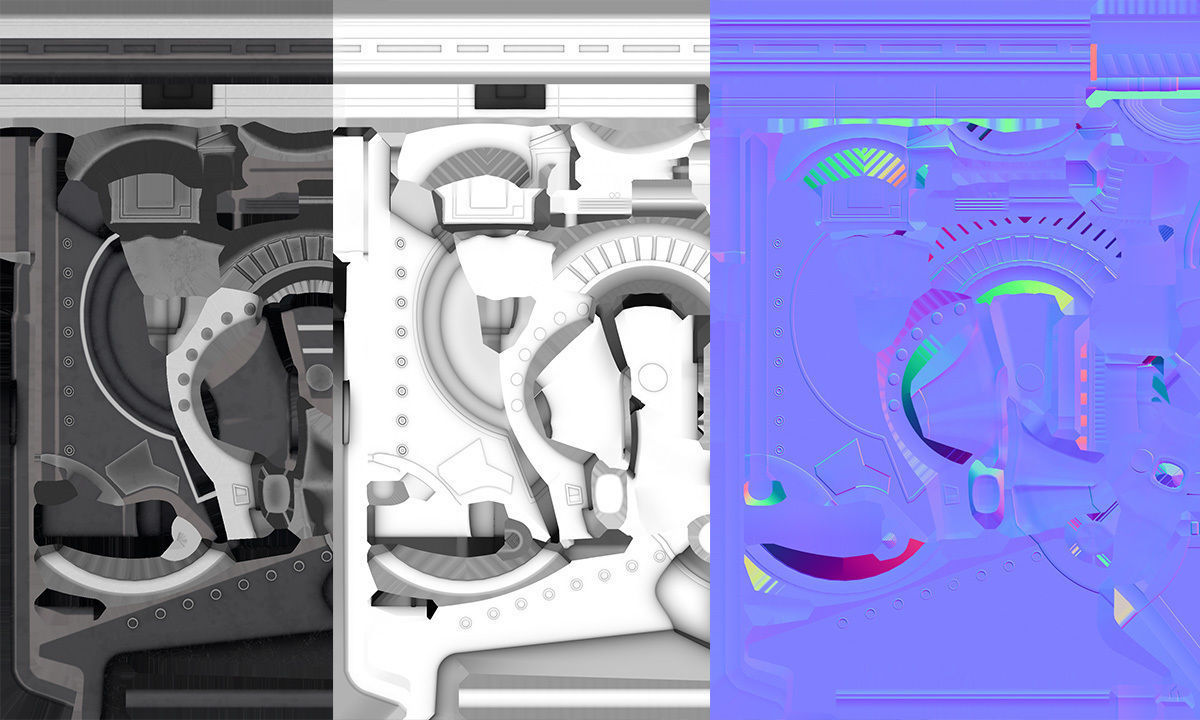 Sci Fi Quadcopter Drone Low-poly 3D model_8