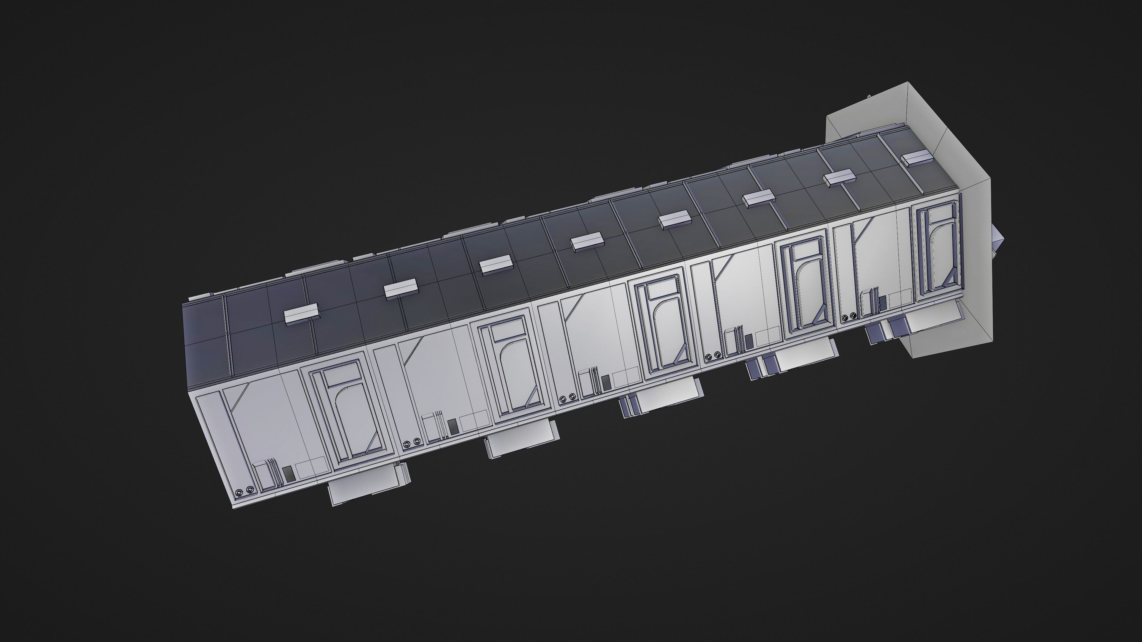 Sci-Fi Airlock Corridor 3D model_26
