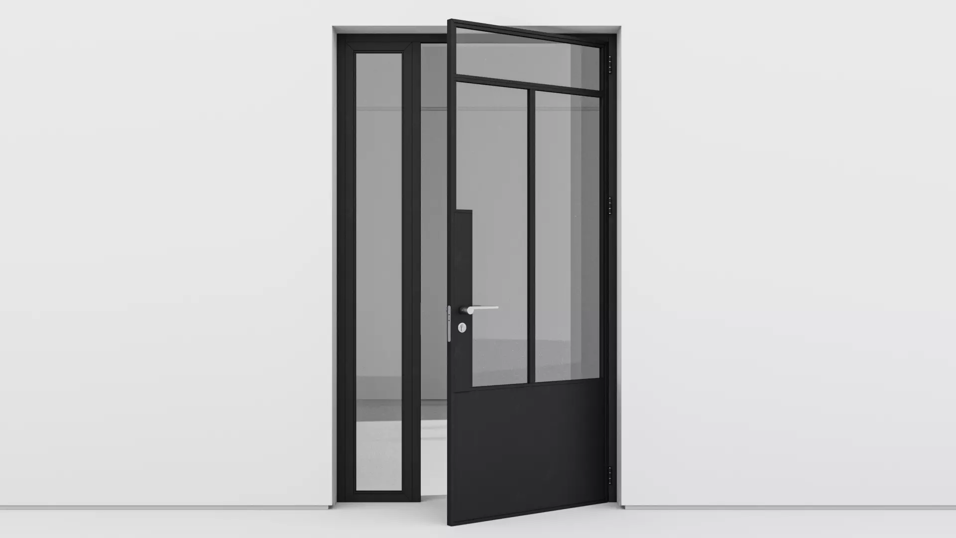 Aluminium door 158 3D model_0