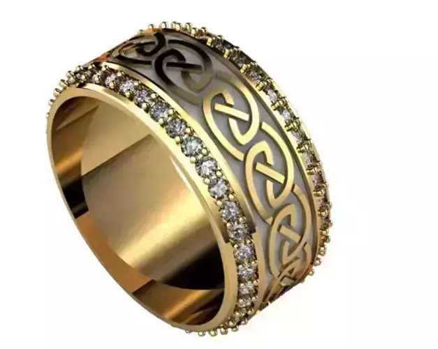 Wedding Ring Jewellery 3D Model 3D print model