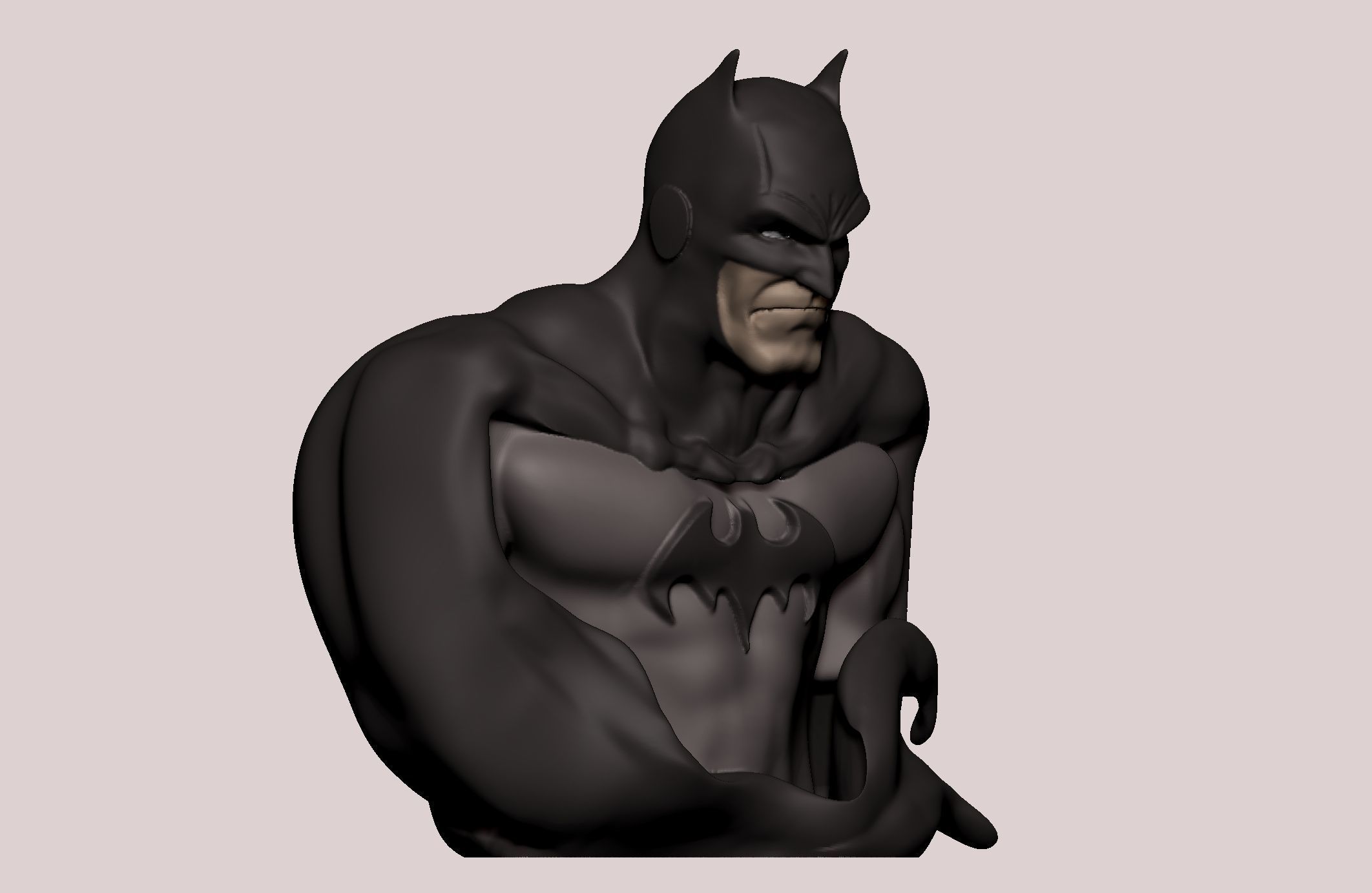 Batman statue 3D print model_17