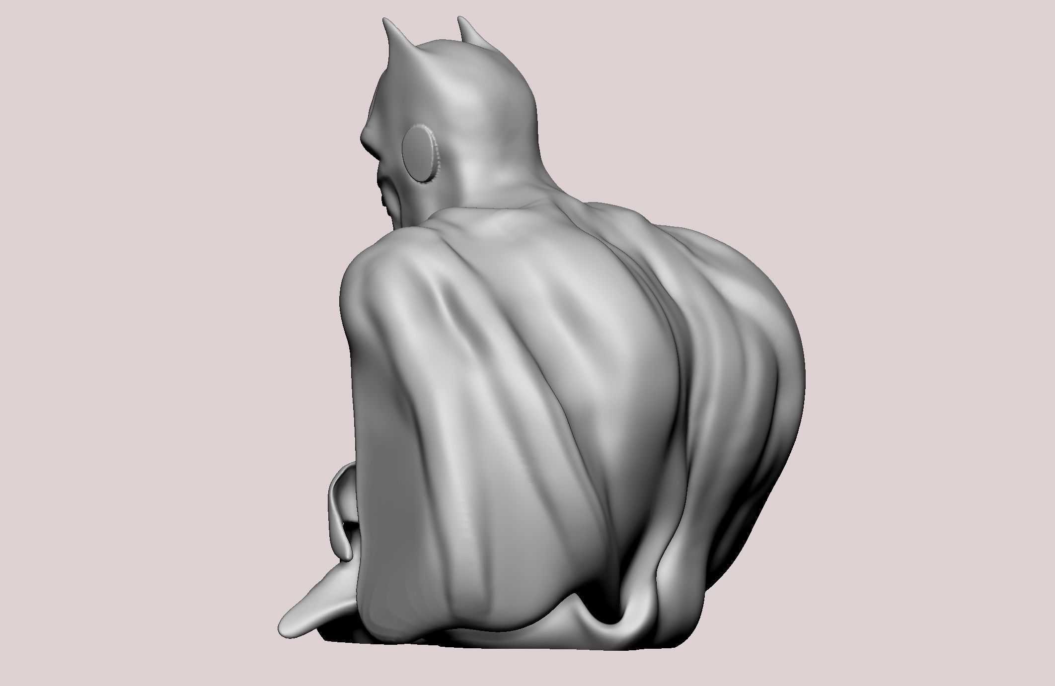 Batman statue 3D print model_29
