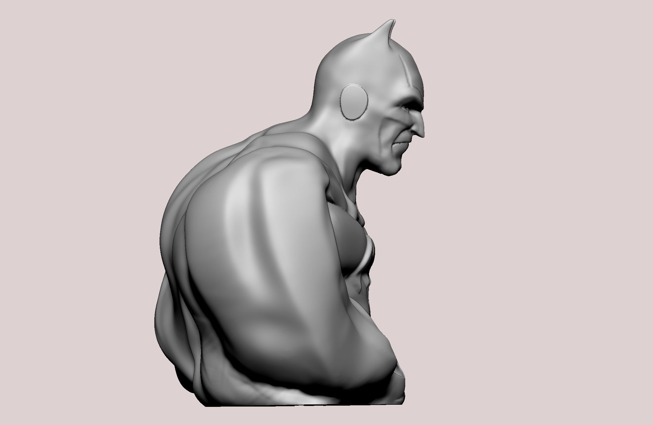 Batman statue 3D print model_26