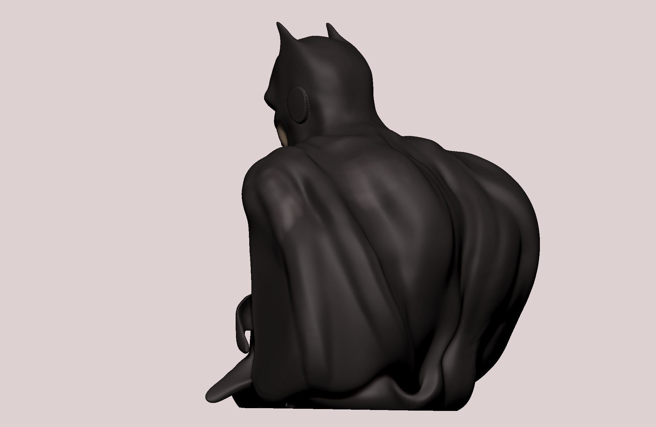 Batman statue 3D print model_21