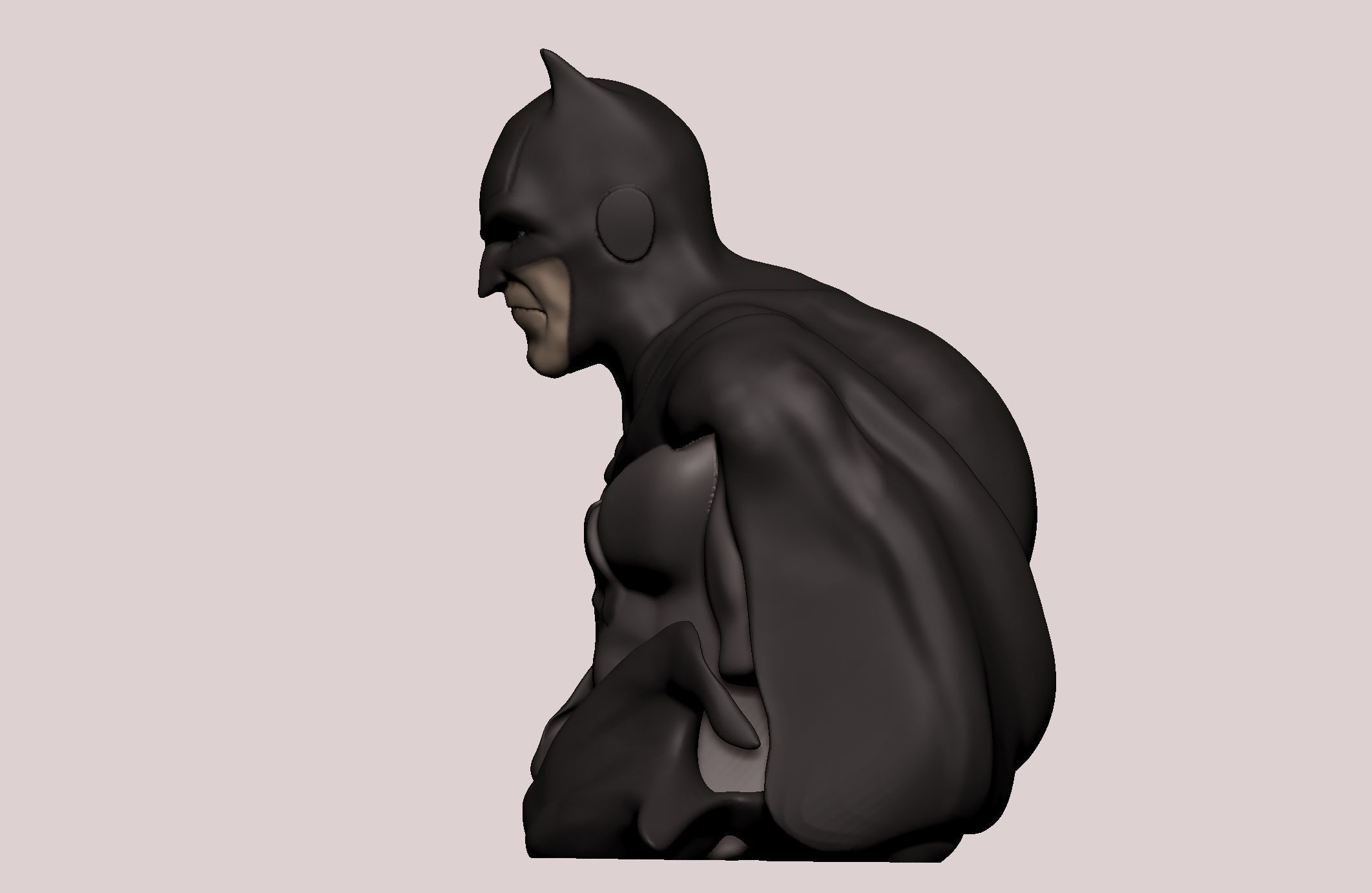 Batman statue 3D print model_22