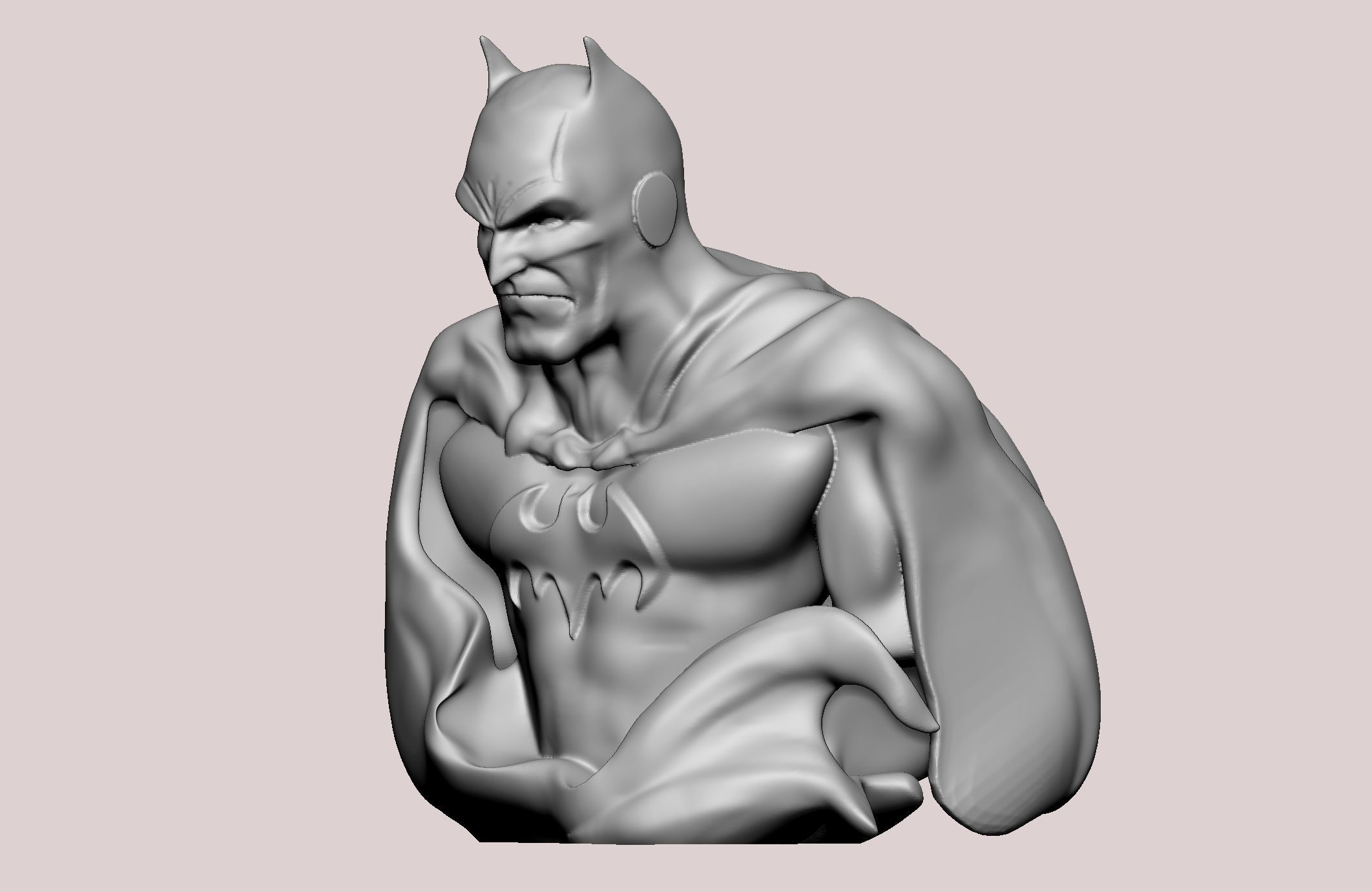 Batman statue 3D print model_31