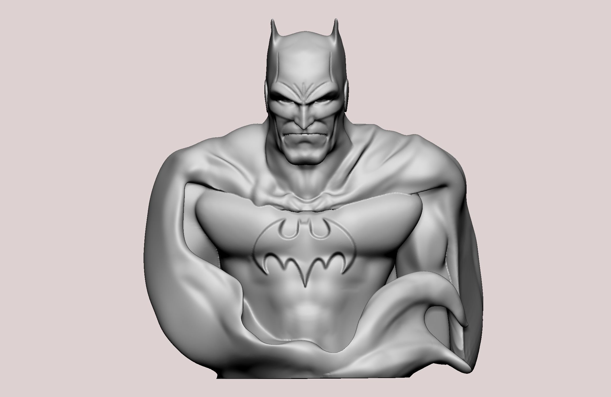 Batman statue 3D print model_24
