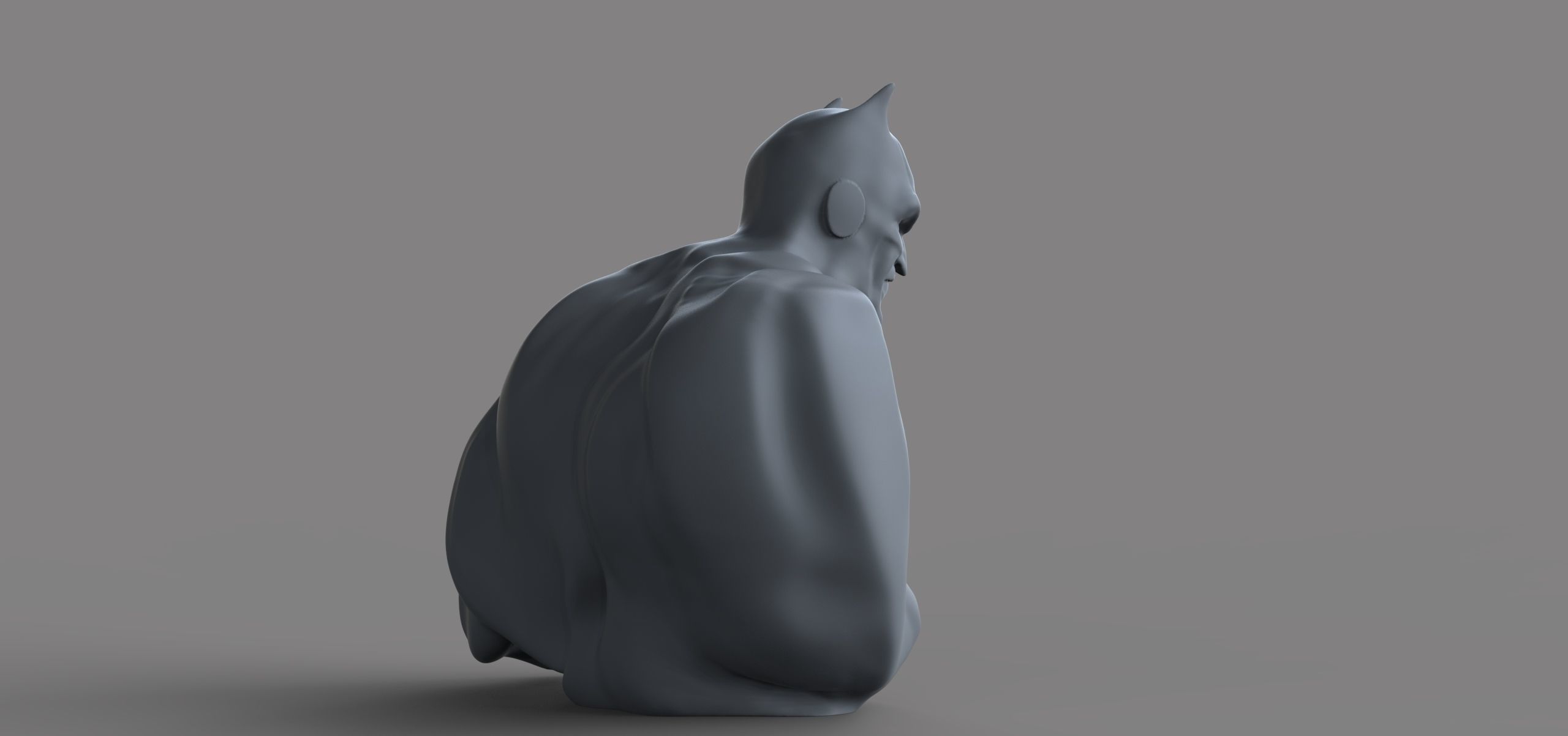 Batman statue 3D print model_11