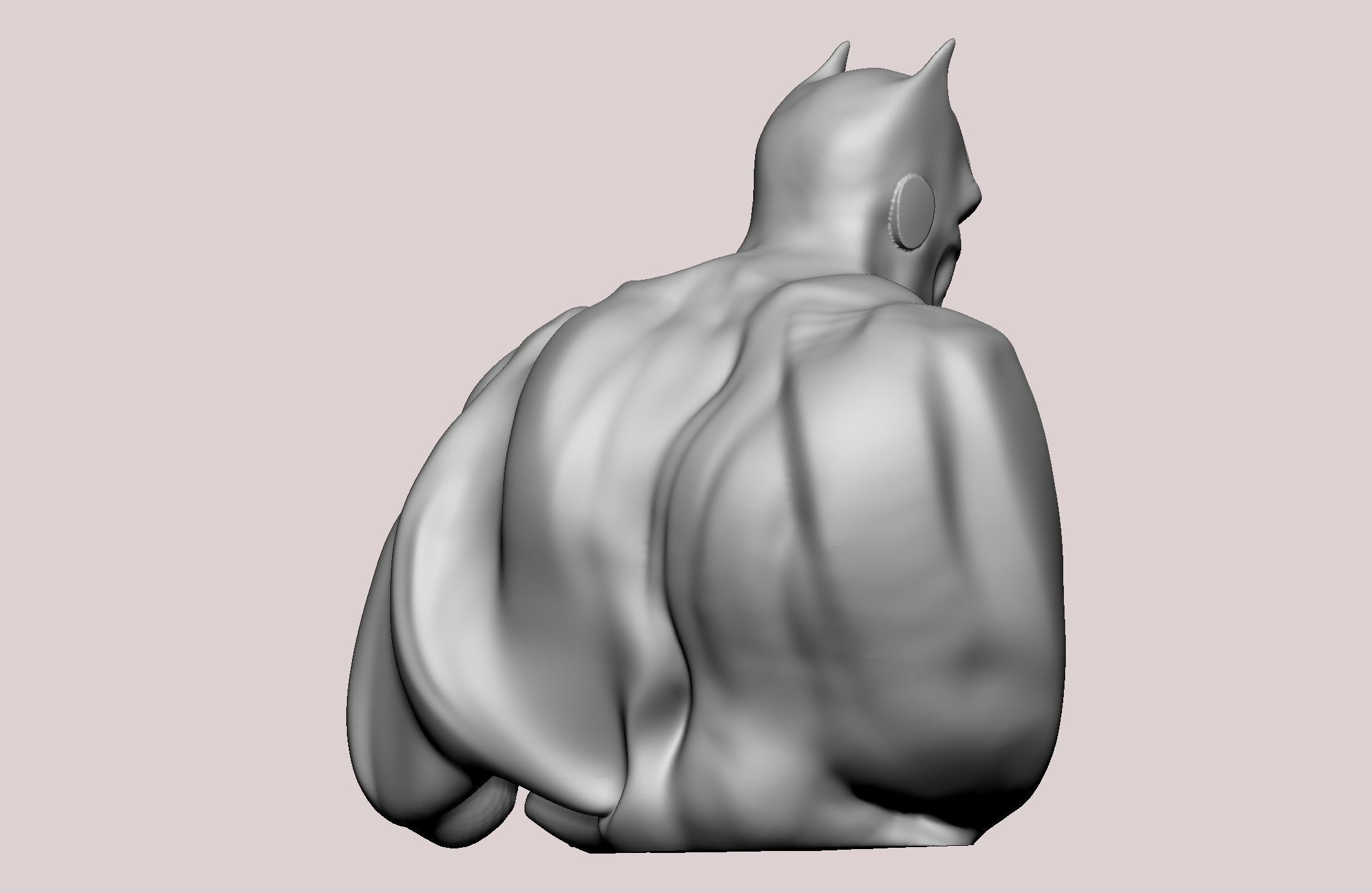Batman statue 3D print model_27