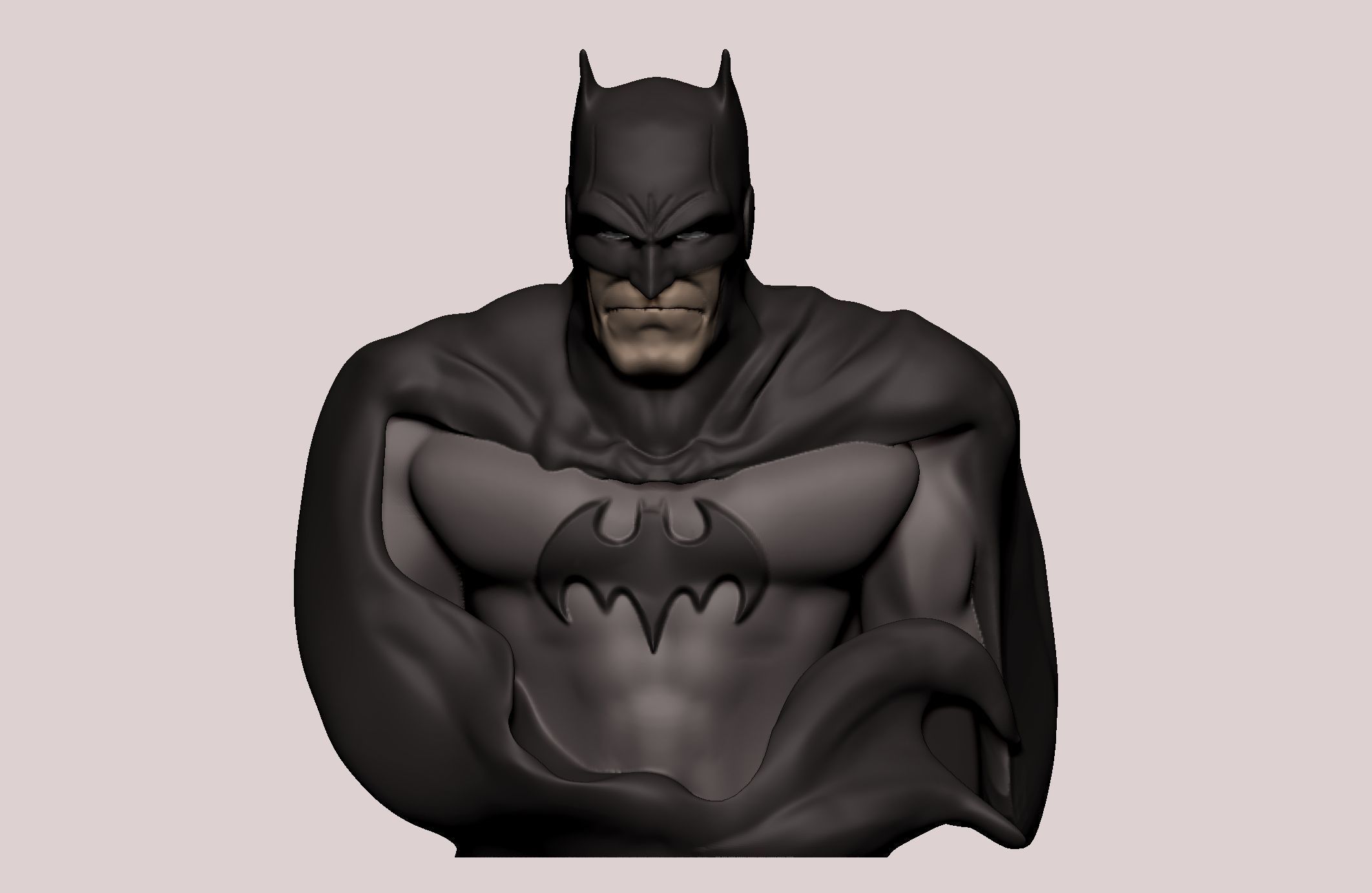 Batman statue 3D print model_16