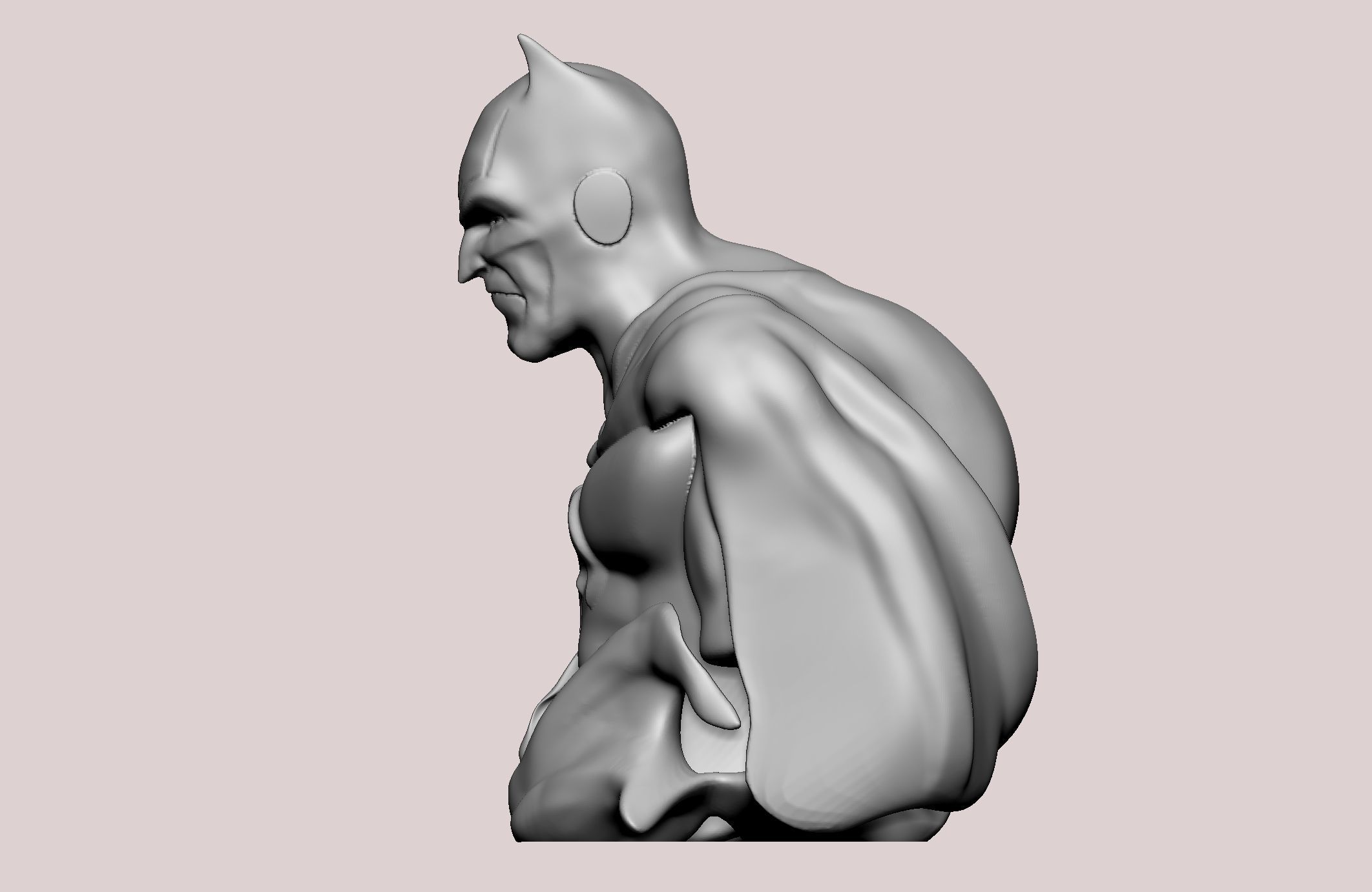 Batman statue 3D print model_30