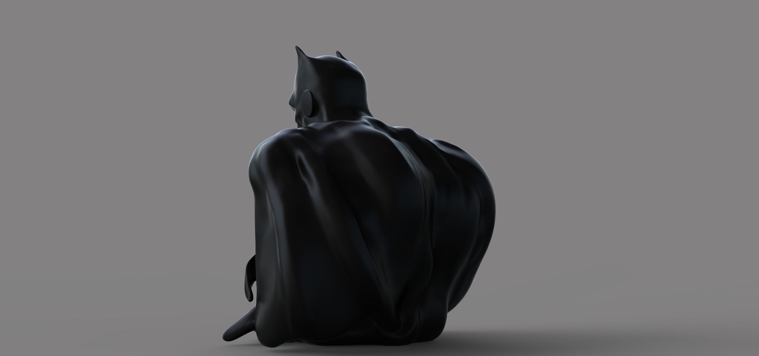 Batman statue 3D print model_5
