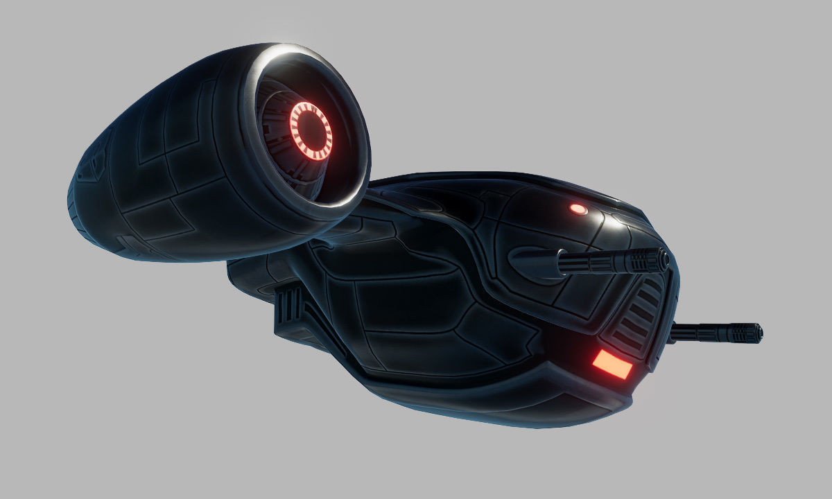 Sci Fi Robot Drone  Low-poly 3D model_6