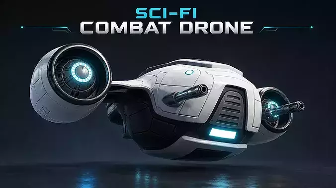Sci Fi Combat Drone