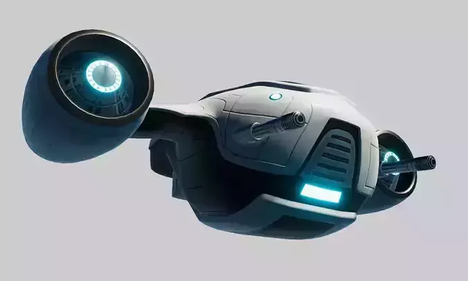 Sci Fi Robot Drone  Low-poly 3D model