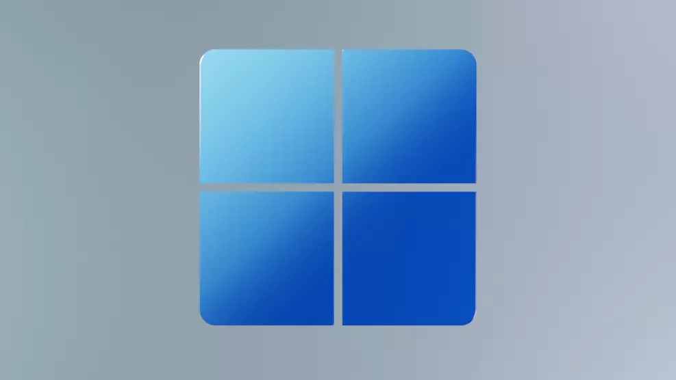 Windows 11 Abstract Logo customized with studio lighting Free 3D model_0