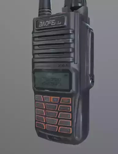 Baofeng  9R Plus Low poly