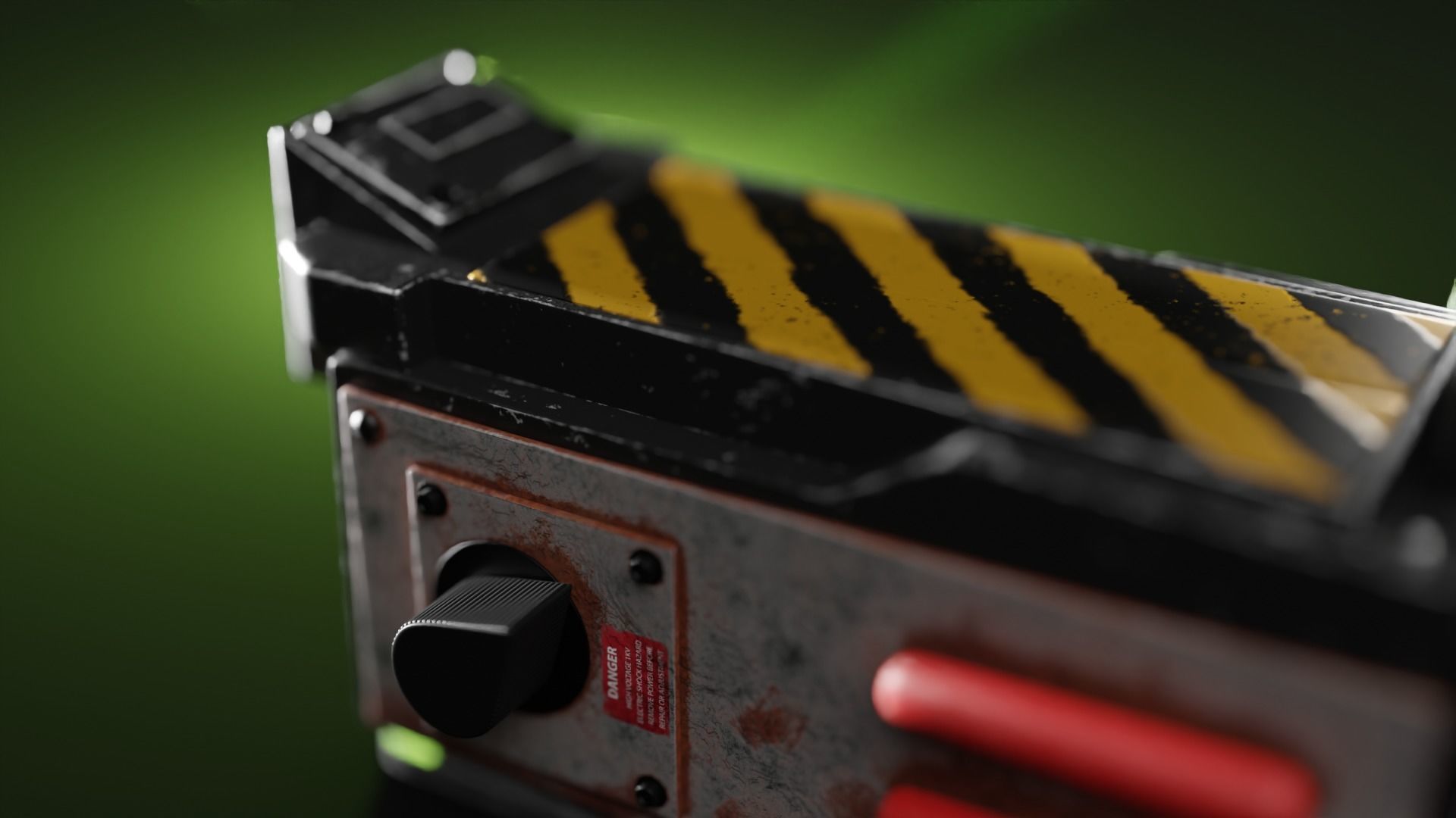 Ghostbuster Trap Ghost Machine with studio 3D model_2