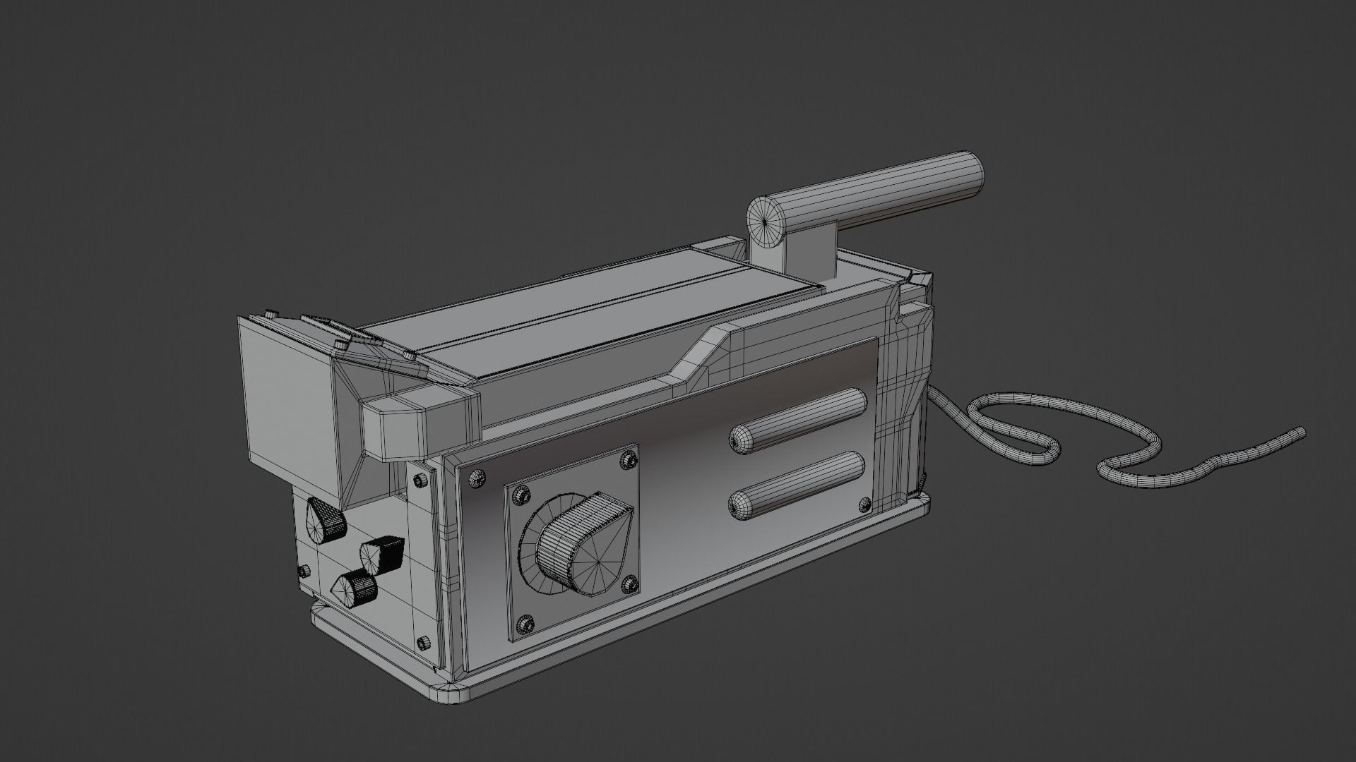 Ghostbuster Trap Ghost Machine with studio 3D model_4