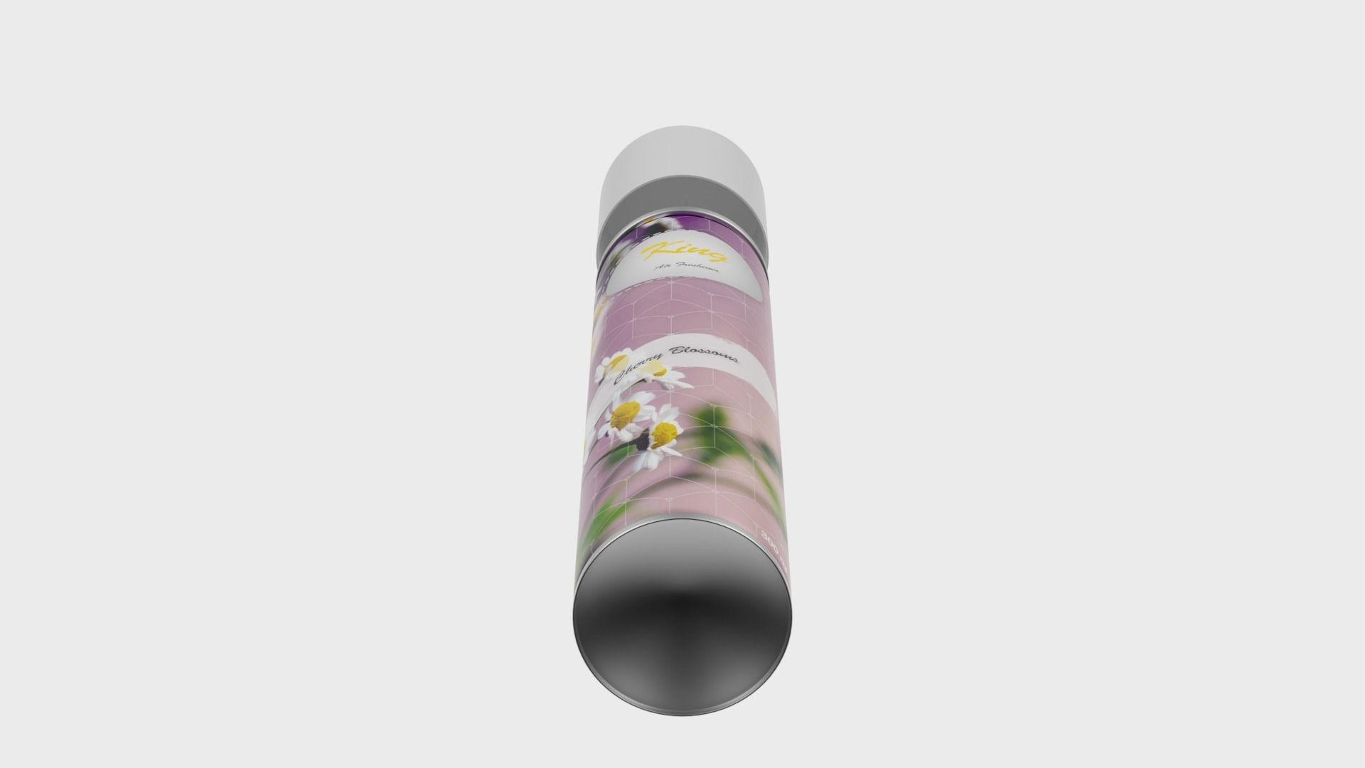Room spray bottle metal body plastic lid with texture 3D model_4