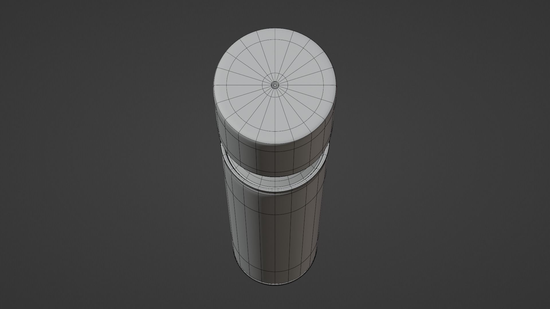 Room spray bottle metal body plastic lid with texture 3D model_2