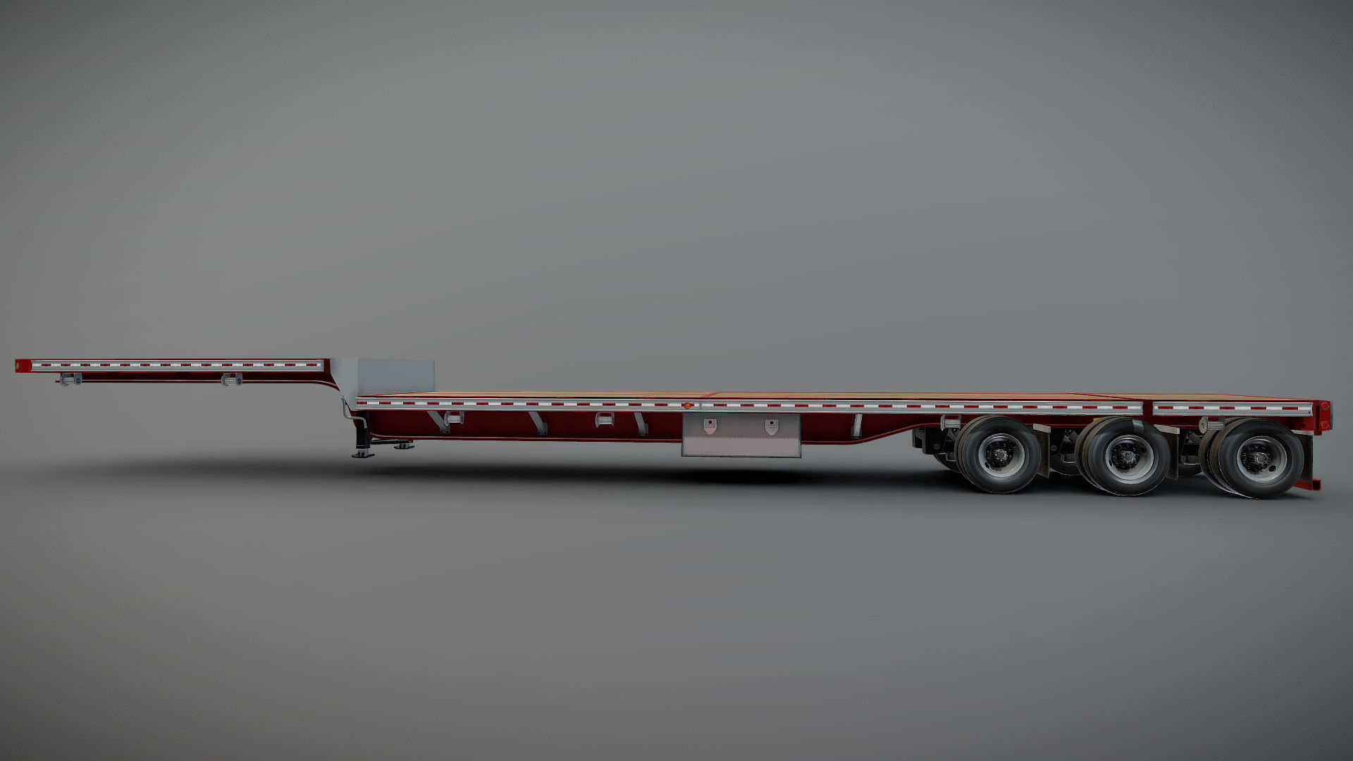 Dropdeck  Trailer Low-poly 3D model_27