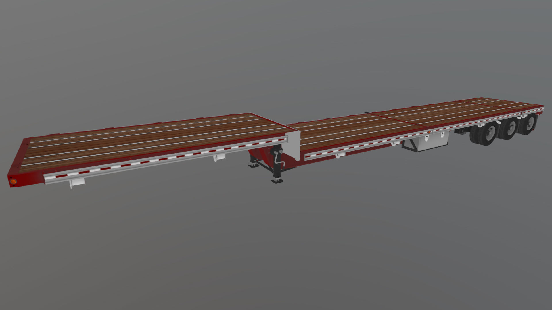 Dropdeck  Trailer Low-poly 3D model_37