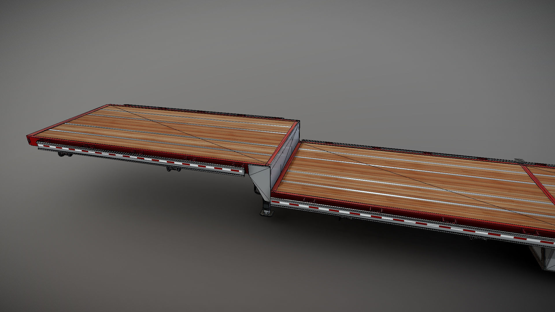 Dropdeck  Trailer Low-poly 3D model_32