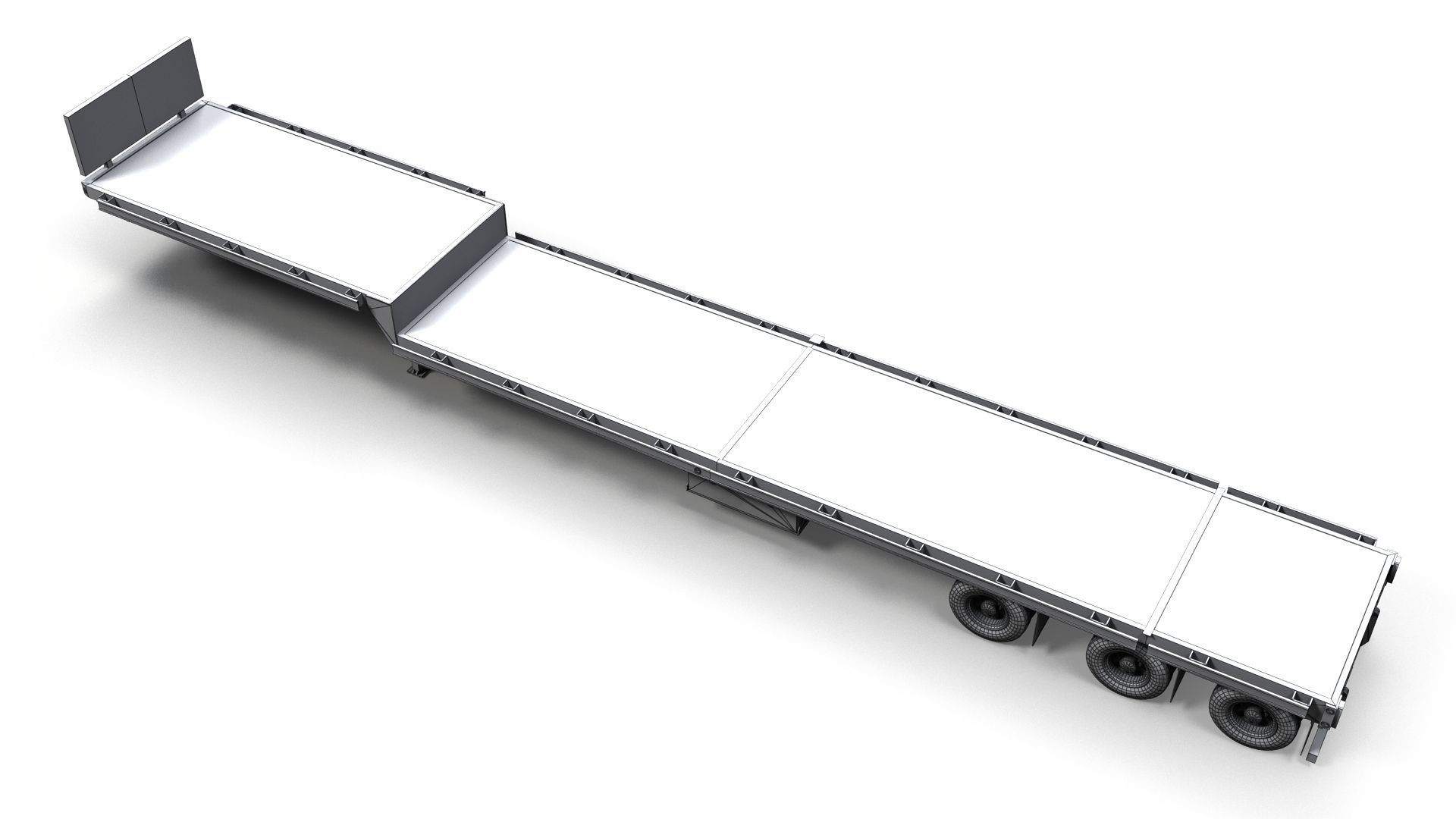 Dropdeck  Trailer Low-poly 3D model_18