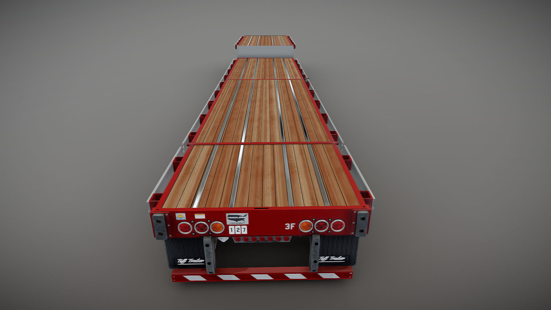 Dropdeck  Trailer Low-poly 3D model_21