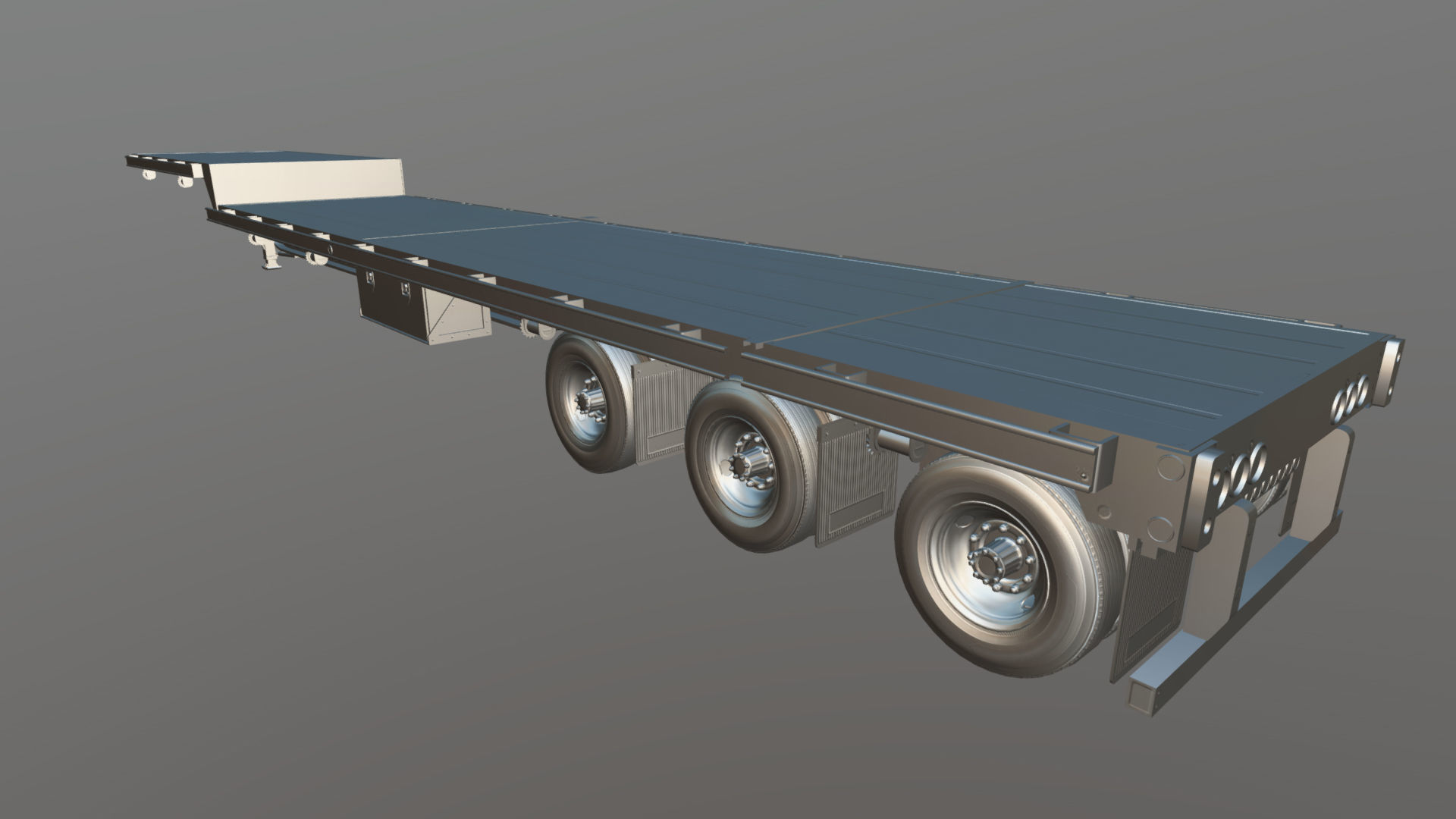 Dropdeck  Trailer Low-poly 3D model_36