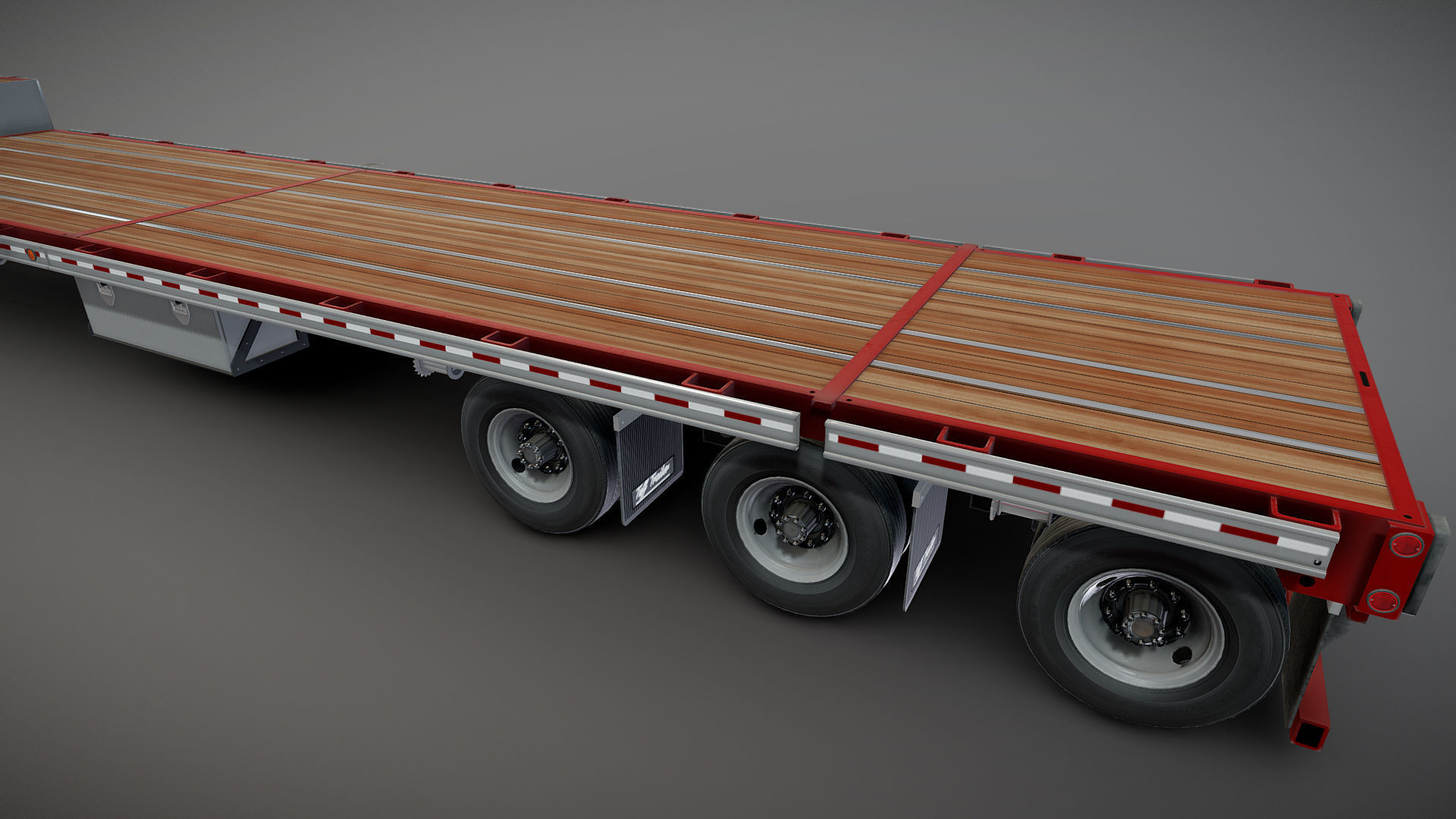 Dropdeck  Trailer Low-poly 3D model_24