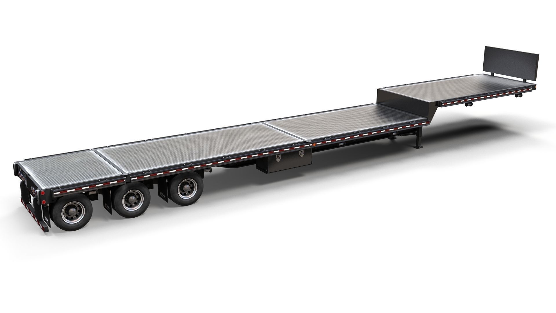 Dropdeck  Trailer Low-poly 3D model_11