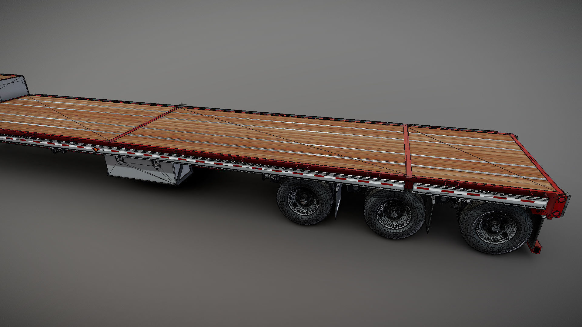 Dropdeck  Trailer Low-poly 3D model_33