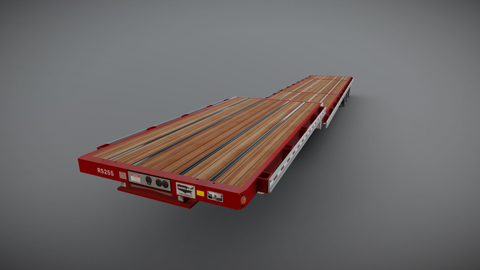 Dropdeck  Trailer Low-poly 3D model_22
