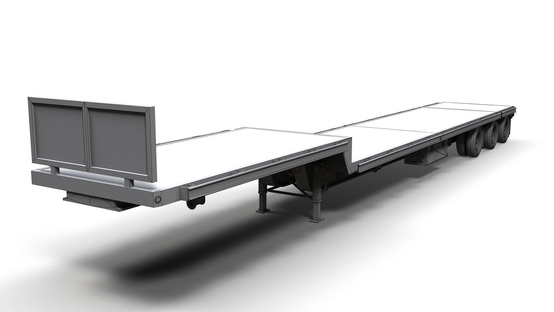 Dropdeck  Trailer Low-poly 3D model_15