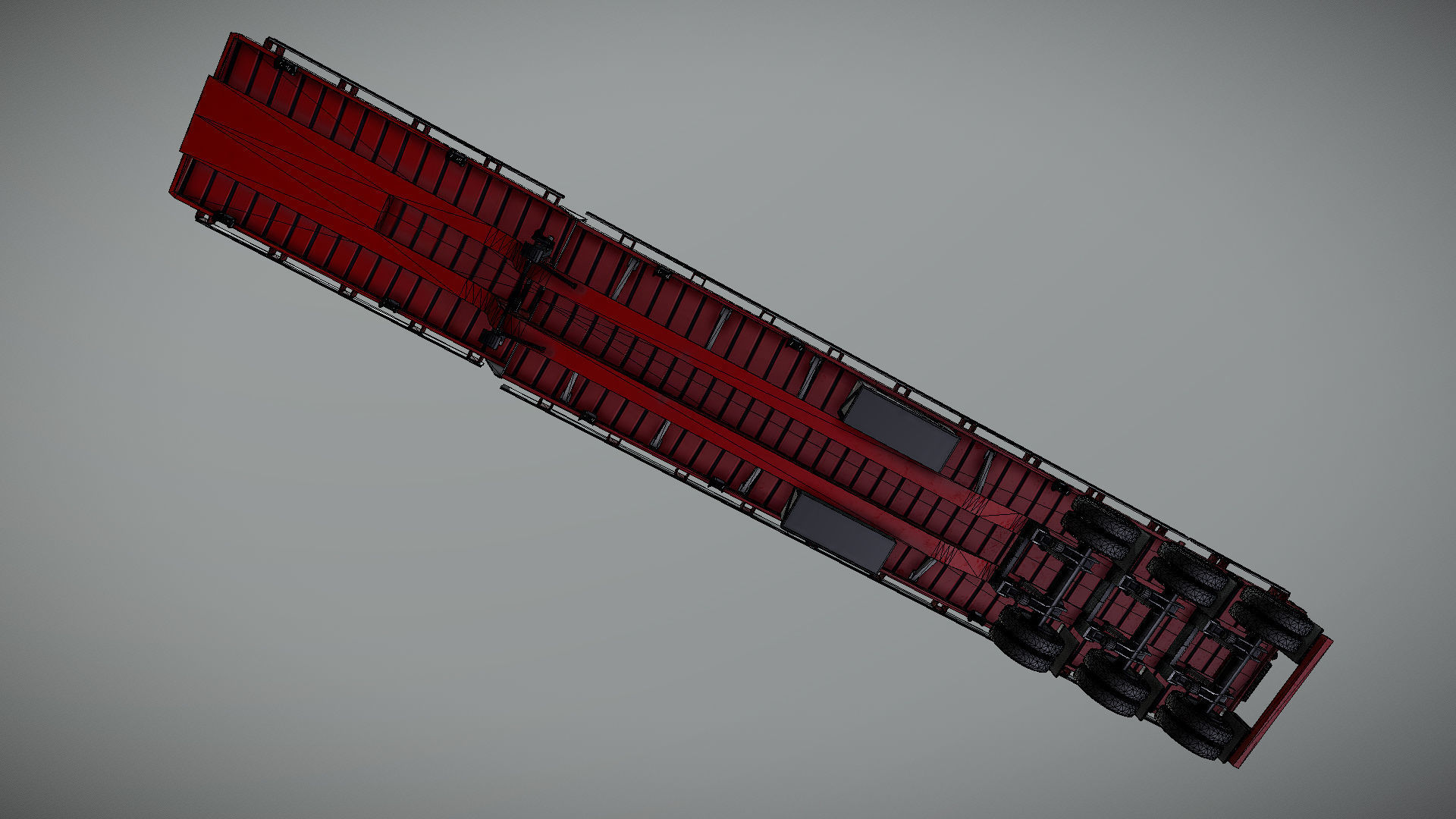 Dropdeck  Trailer Low-poly 3D model_34