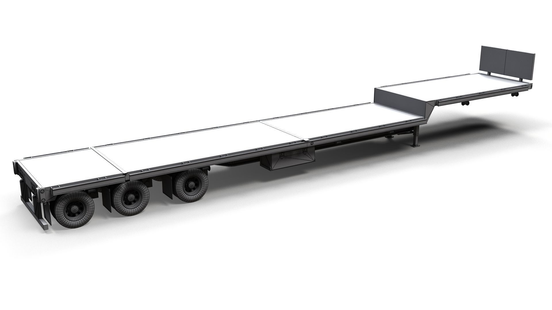 Dropdeck  Trailer Low-poly 3D model_16