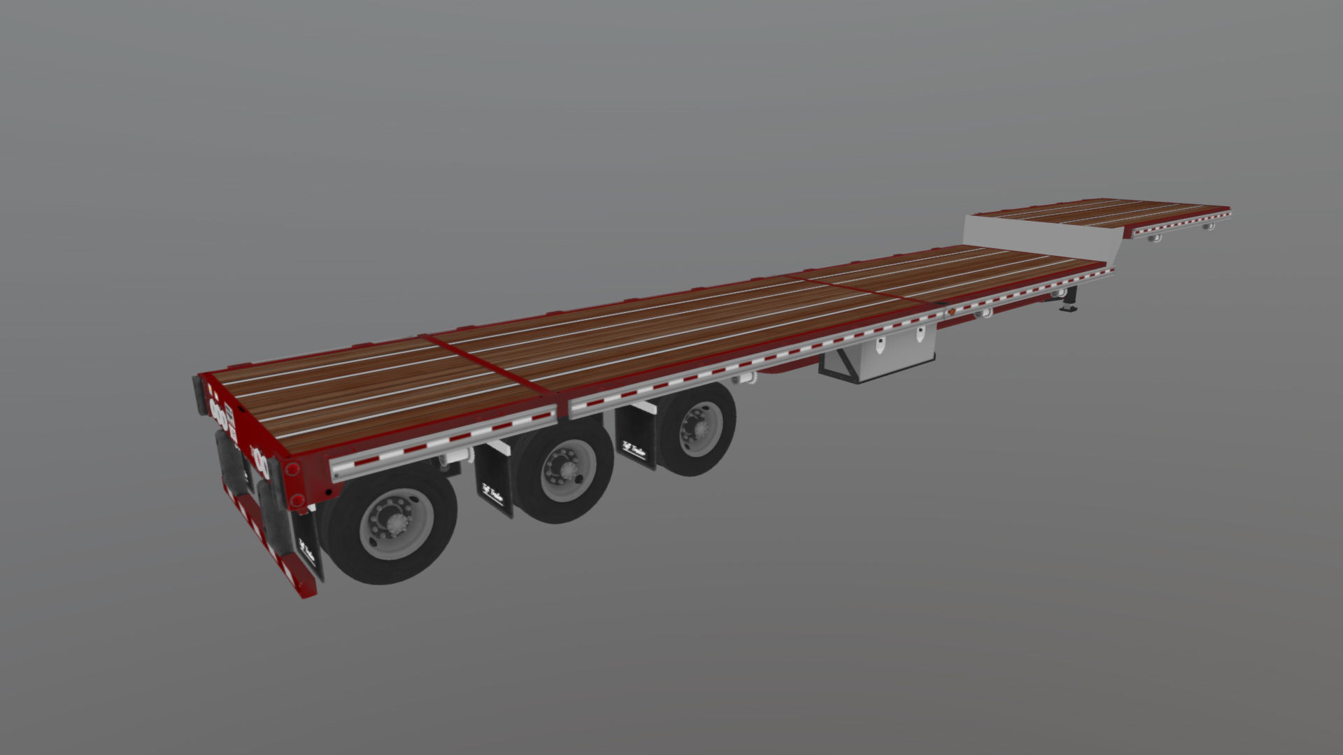 Dropdeck  Trailer Low-poly 3D model_38