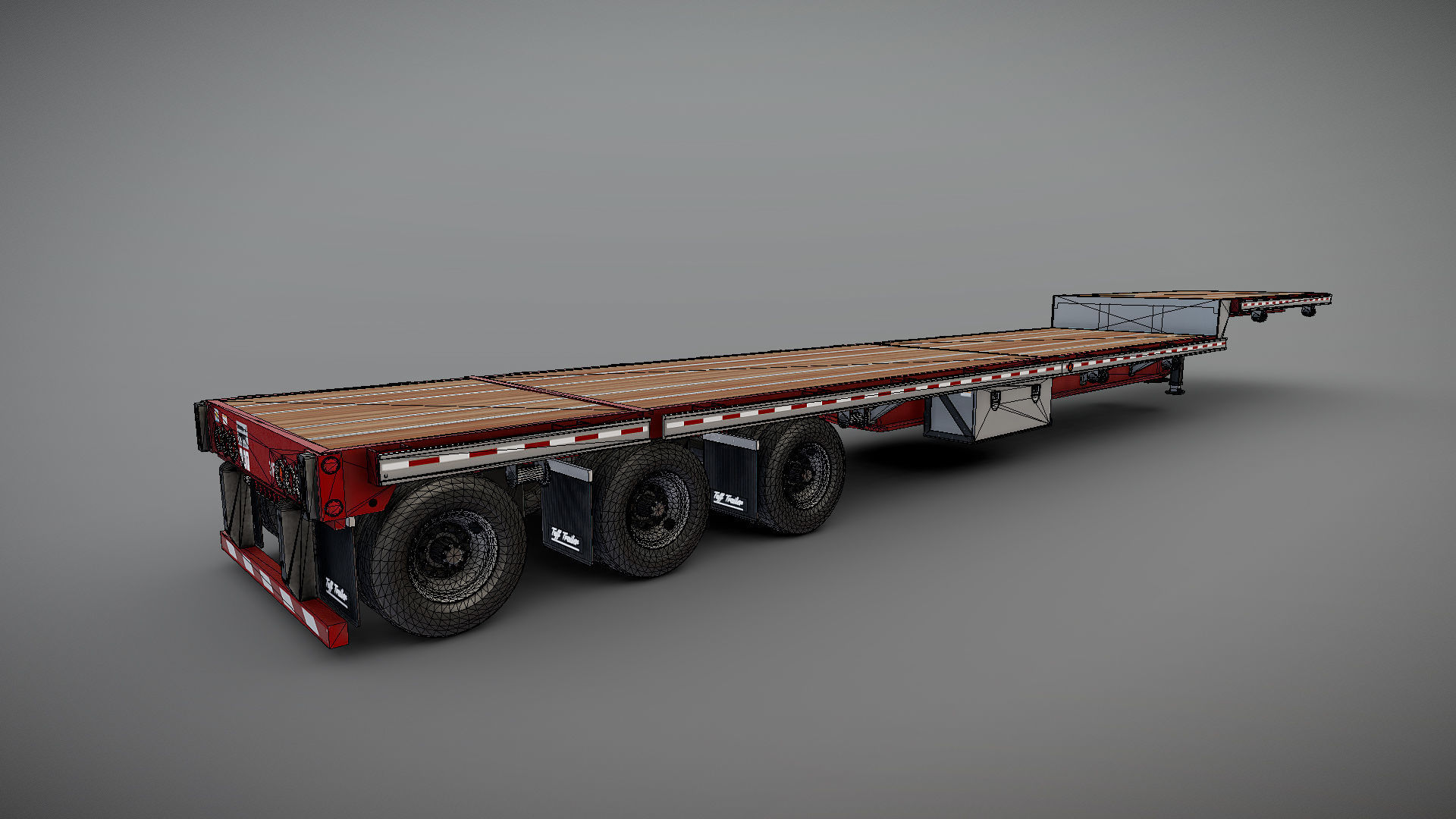 Dropdeck  Trailer Low-poly 3D model_31