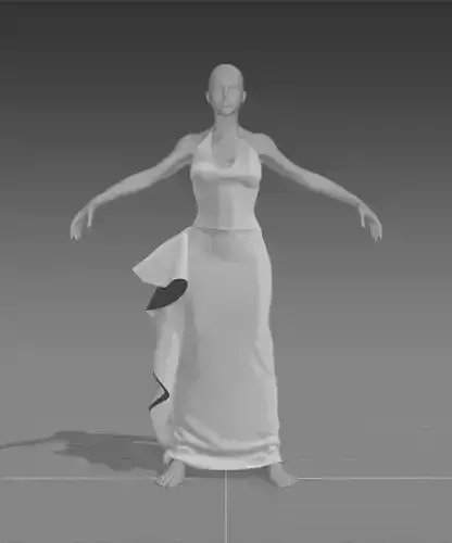 Clothes for Marvelous Designer Dress01 2023 3D model
