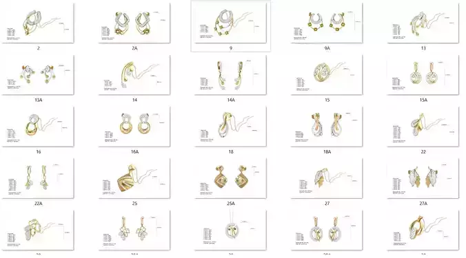 31 Pendant Earrings 