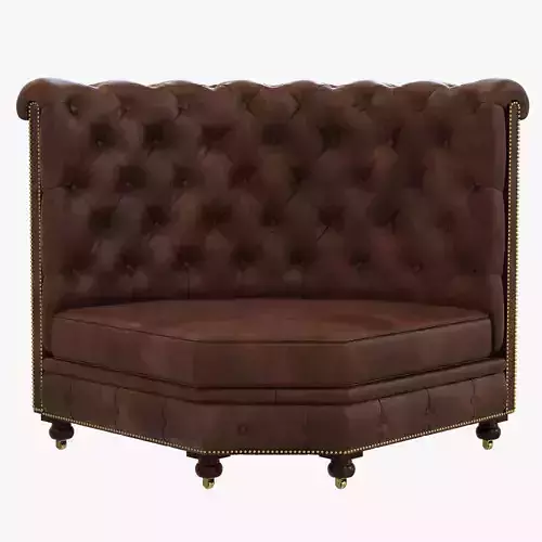Restoration Hardware Kensington Leather Corner Banquette 3D model