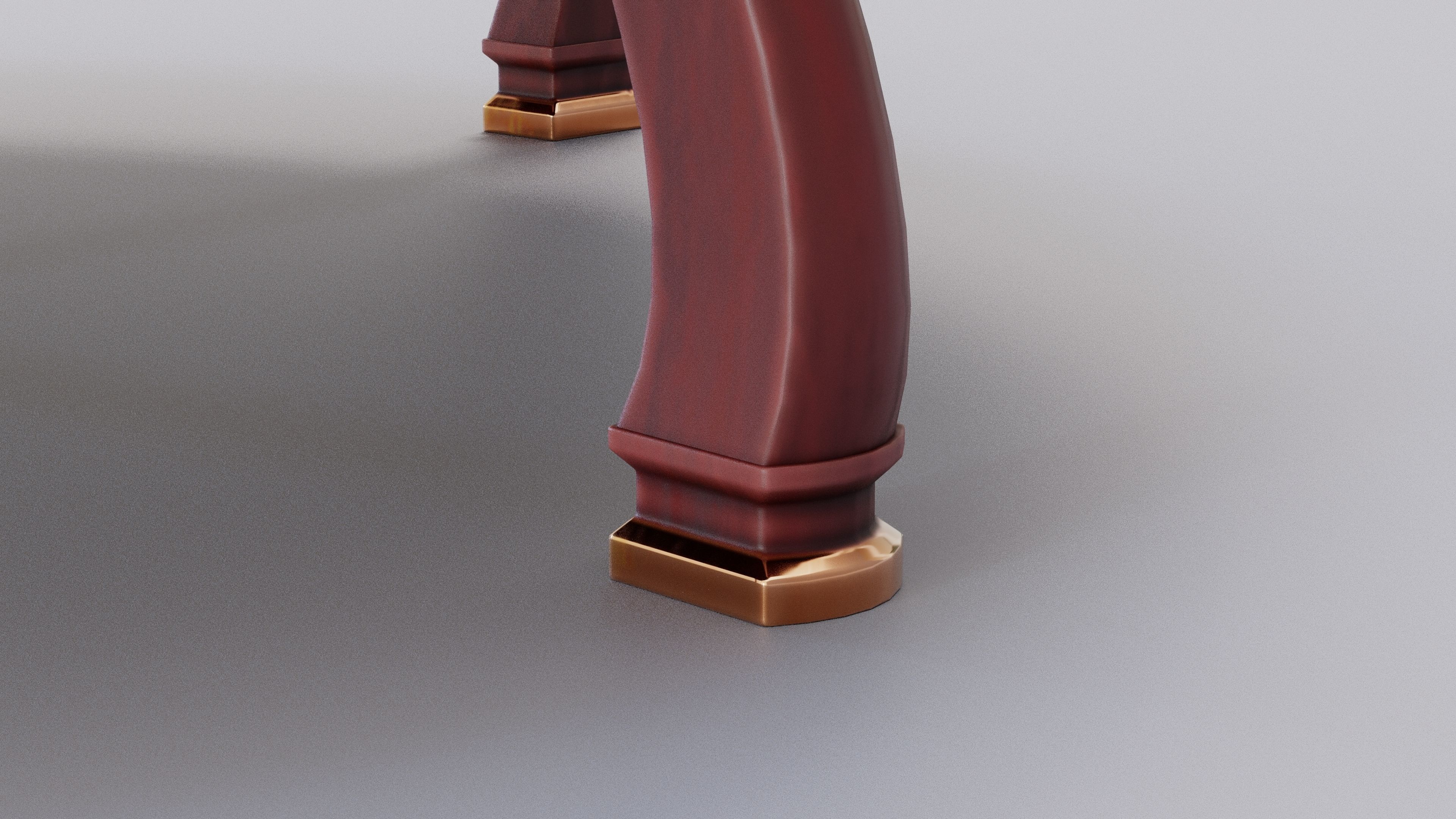 Chinese Trade Furniture Kit - 14 Round Table Low-poly 3D model_8