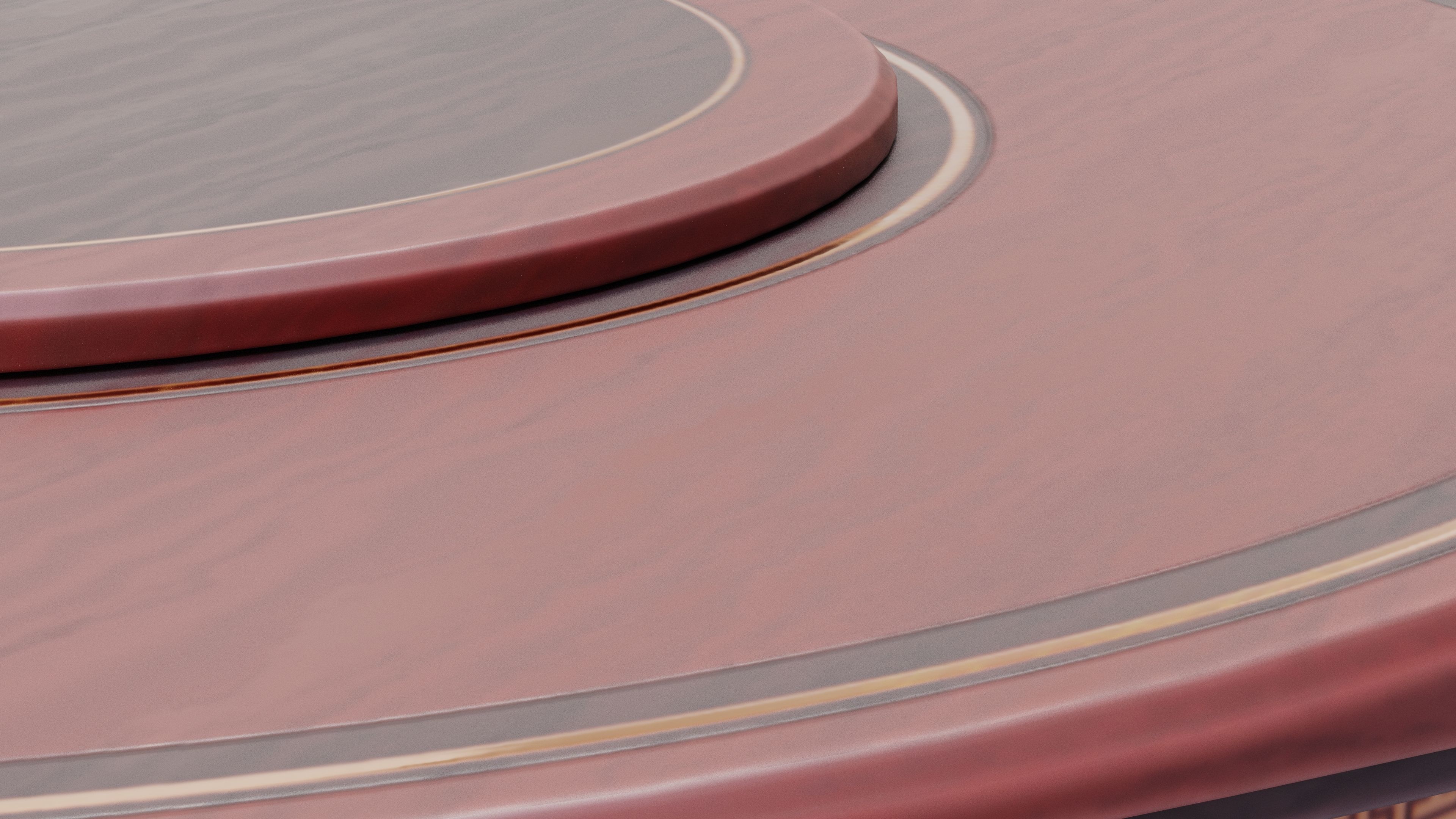 Chinese Trade Furniture Kit - 14 Round Table Low-poly 3D model_7