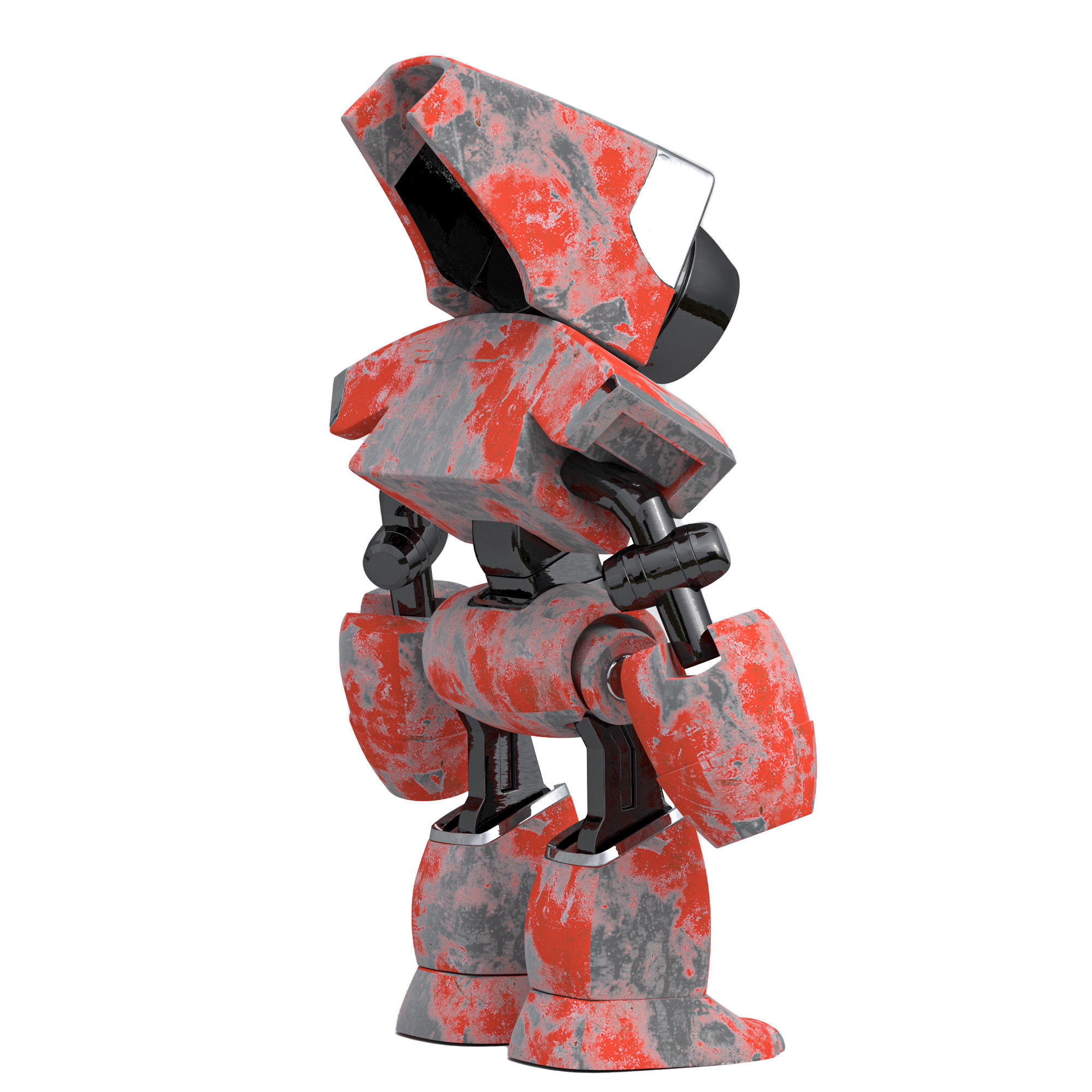 cute robot 3D model_2