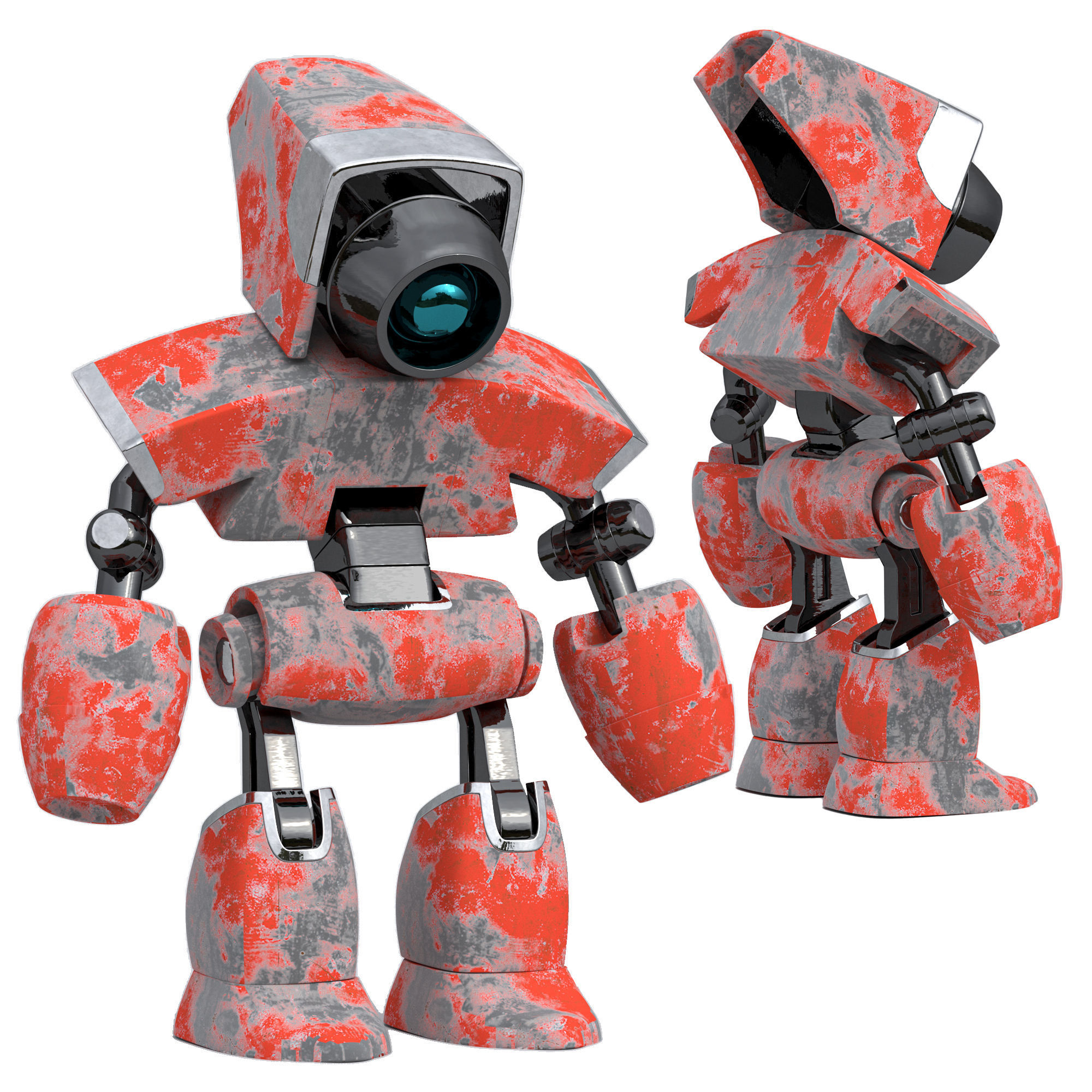 cute robot 3D model_1