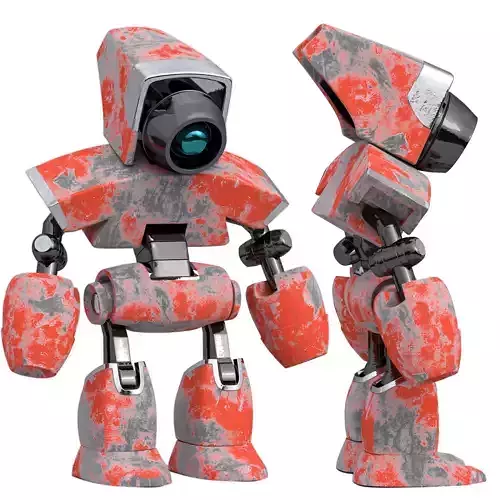 cute robot 3D model cute robot 3D model